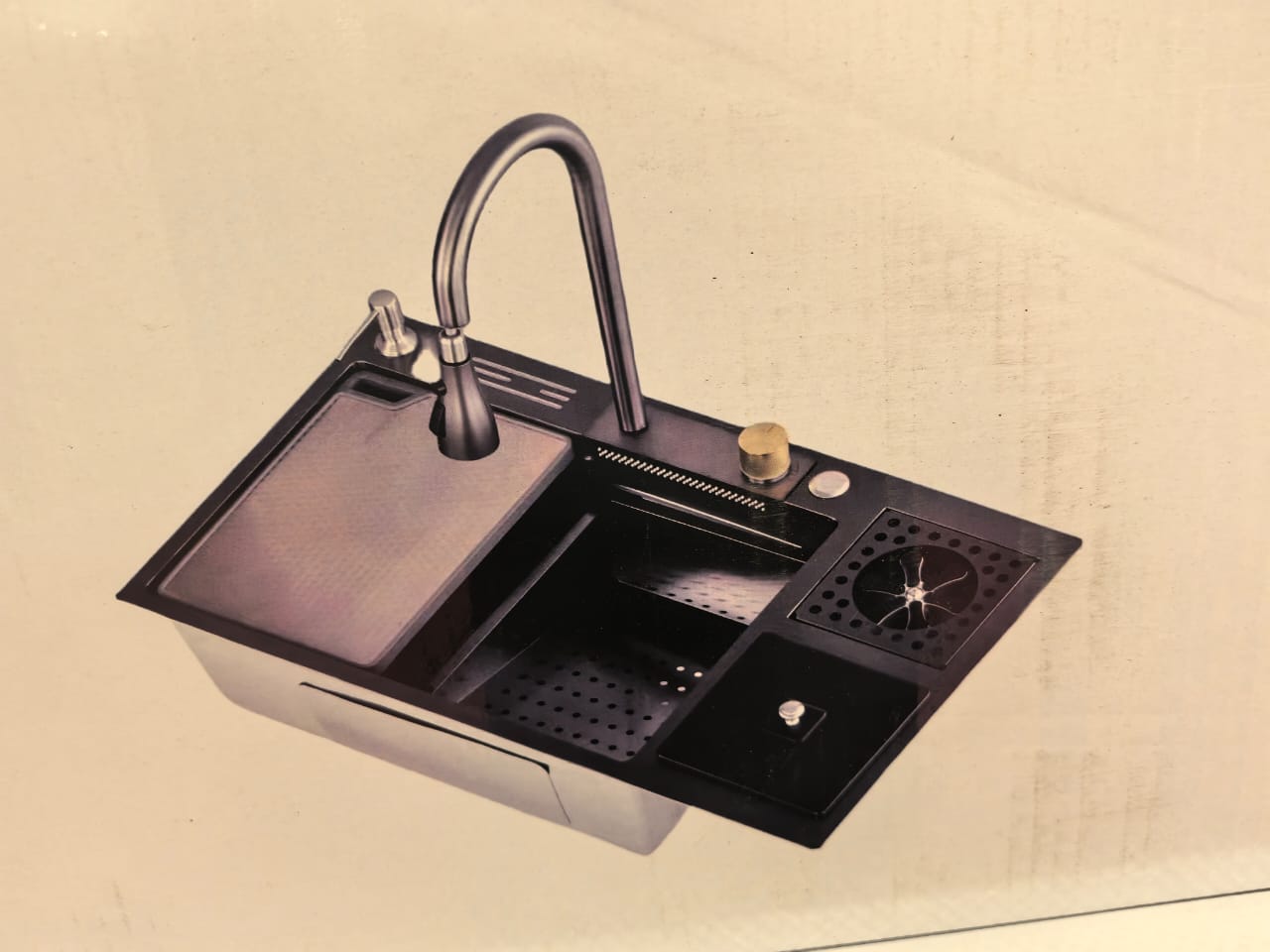 LAVAPLATOS INTELIGENTE CON BASURERO